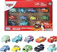 Mattel Disney Pixar Cars Mini Racers 10-Pack: 10 Die-Cast Collectible Toy Vehicles, Fan-Favorites & Exclusive for Kids & Collectors