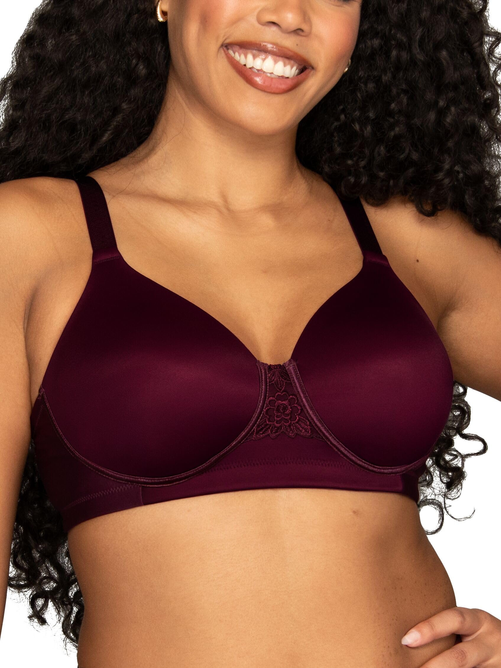 Vanity Fair Women's Beauty Back Smoothing Strapless Bra, 4-Way Stretch Fabric, Lightly Lined Cups up to H