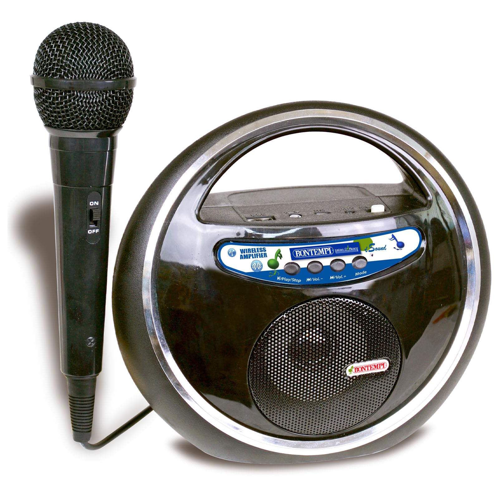 Amplificatore Wireless Bontempi SonicSync Con 2 Microfoni - Sound Potente E Batteria Lunga Durata - Foto 6