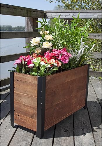 Miniatura 3 de Grapevine Maceta de madera reciclada de 2 secciones