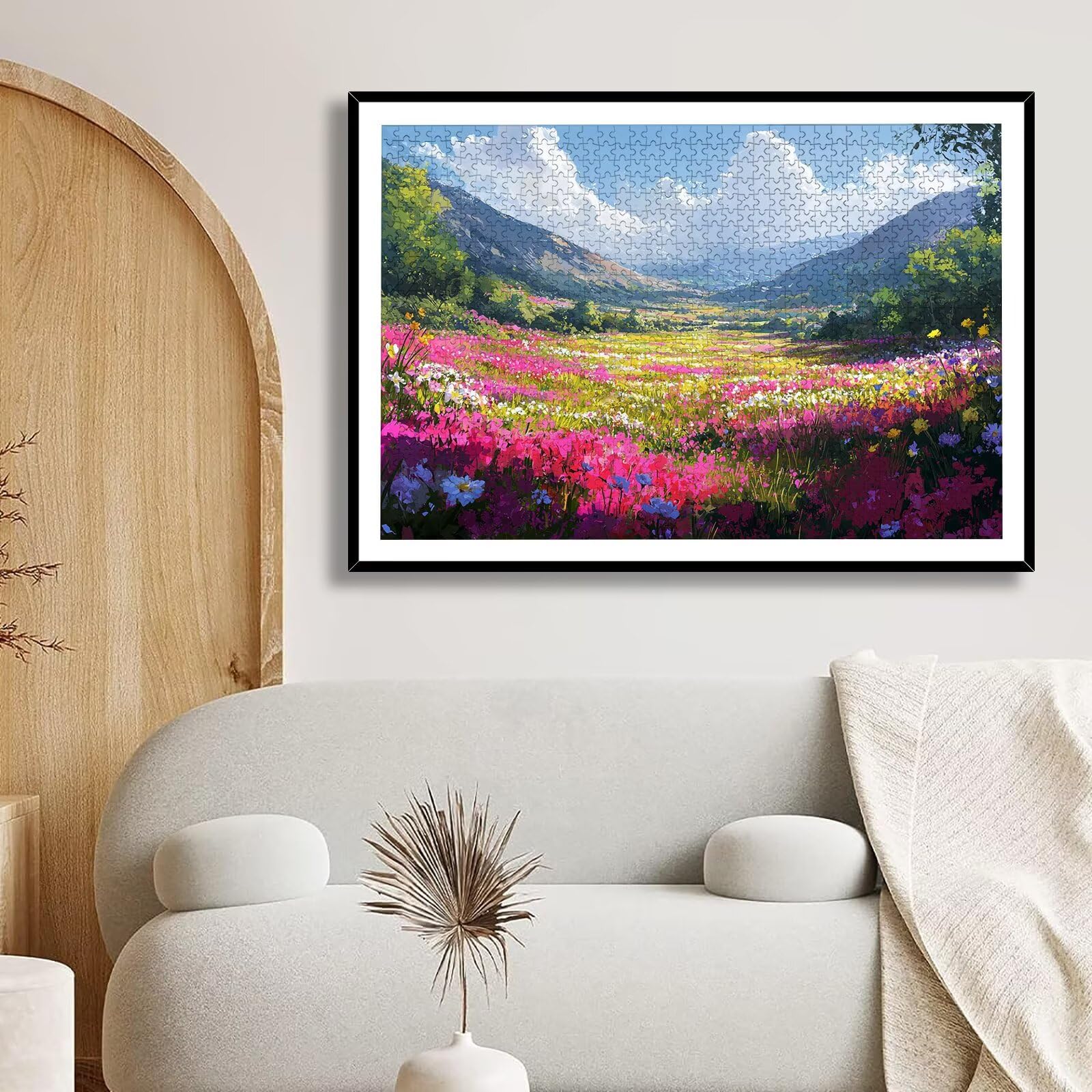 Puzzle 5000 Teile, Landschaft Puzzle 5000 Teile Erwachsene, Klassische Puzzles Wiese, Holzpuzzle Erwachsene, Puzzlespiele für Die Ganze Familie, Geschenke für Frauen, Geschenke für Männer, -7457