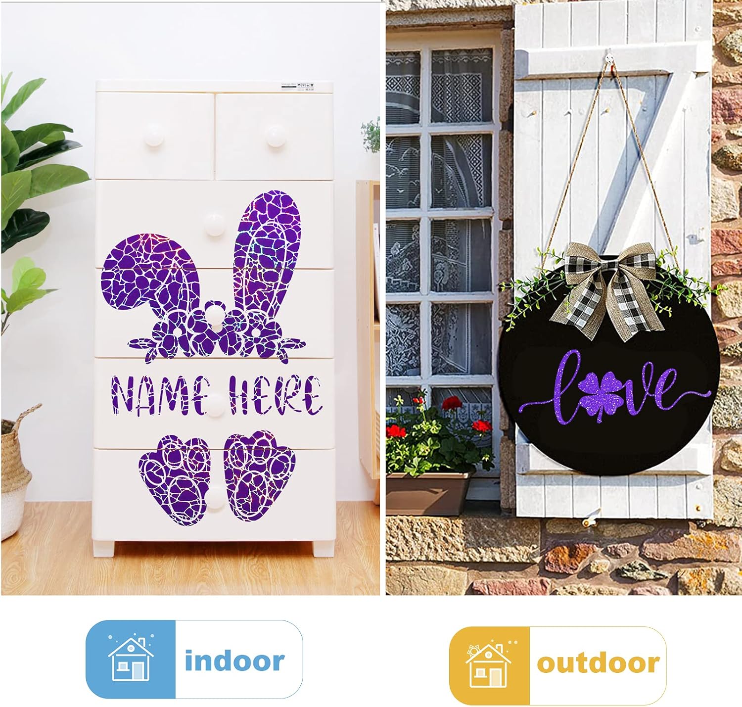 Craft Adhesive Vinyl Pack Permanent Purple Vinyl Bundle 12"x12" Assorted 7 Colors for Craft Cutters : Arts, Crafts & Sewing