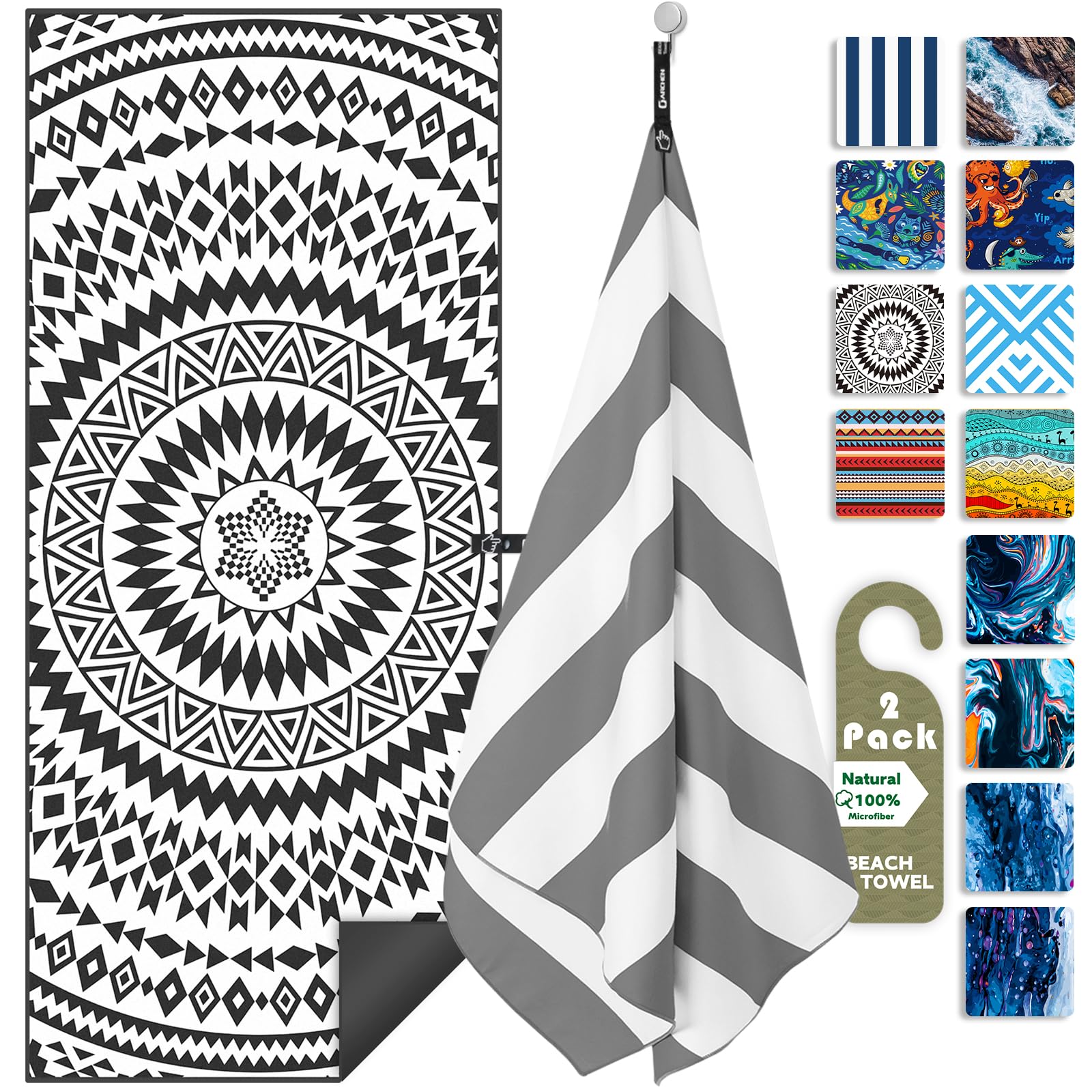 DARCHEN Microfiber Beach Towels