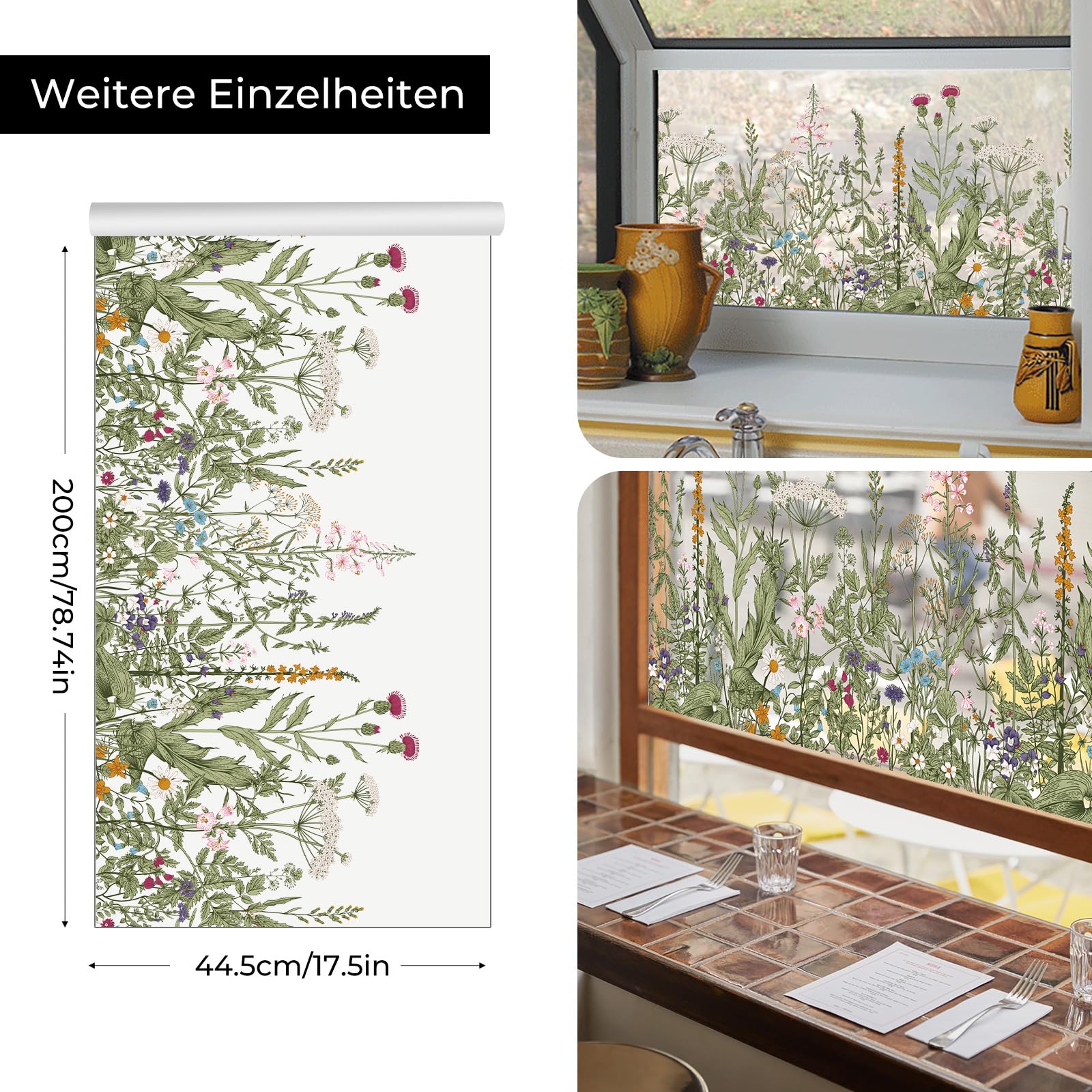 Raamfolie Wicotex statisch hechtend Meiklikjes (Lily of the valley