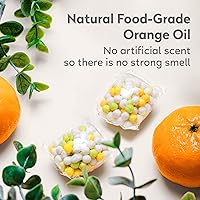 Vista 3 de Orange House Cápsulas de detergente para ropa, aceite de naranja natural, a base de plantas, libre y transparente, 12 unidades, HE y máquina estándar