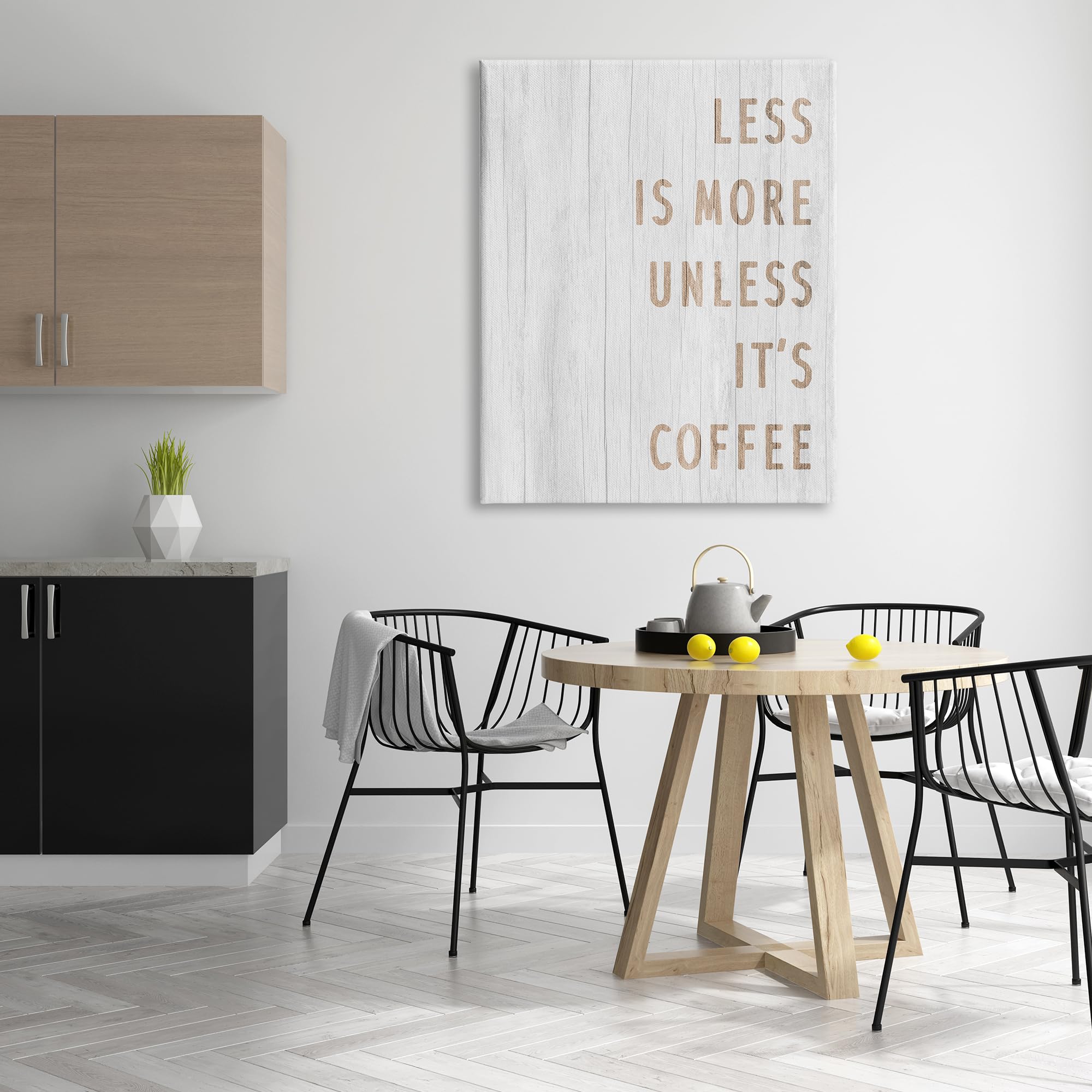 Stupell Industries More Coffee Kitchen Phrase Canvas Wall Art Design by Lil' Rue