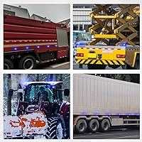 Vista 7 de Luz de Advertencia Estroboscópica LED, Luz de Baliza Estroboscópica Intermitente, Mini Luz de Baliza Estroboscópica Redonda para Techo de 12V 24V