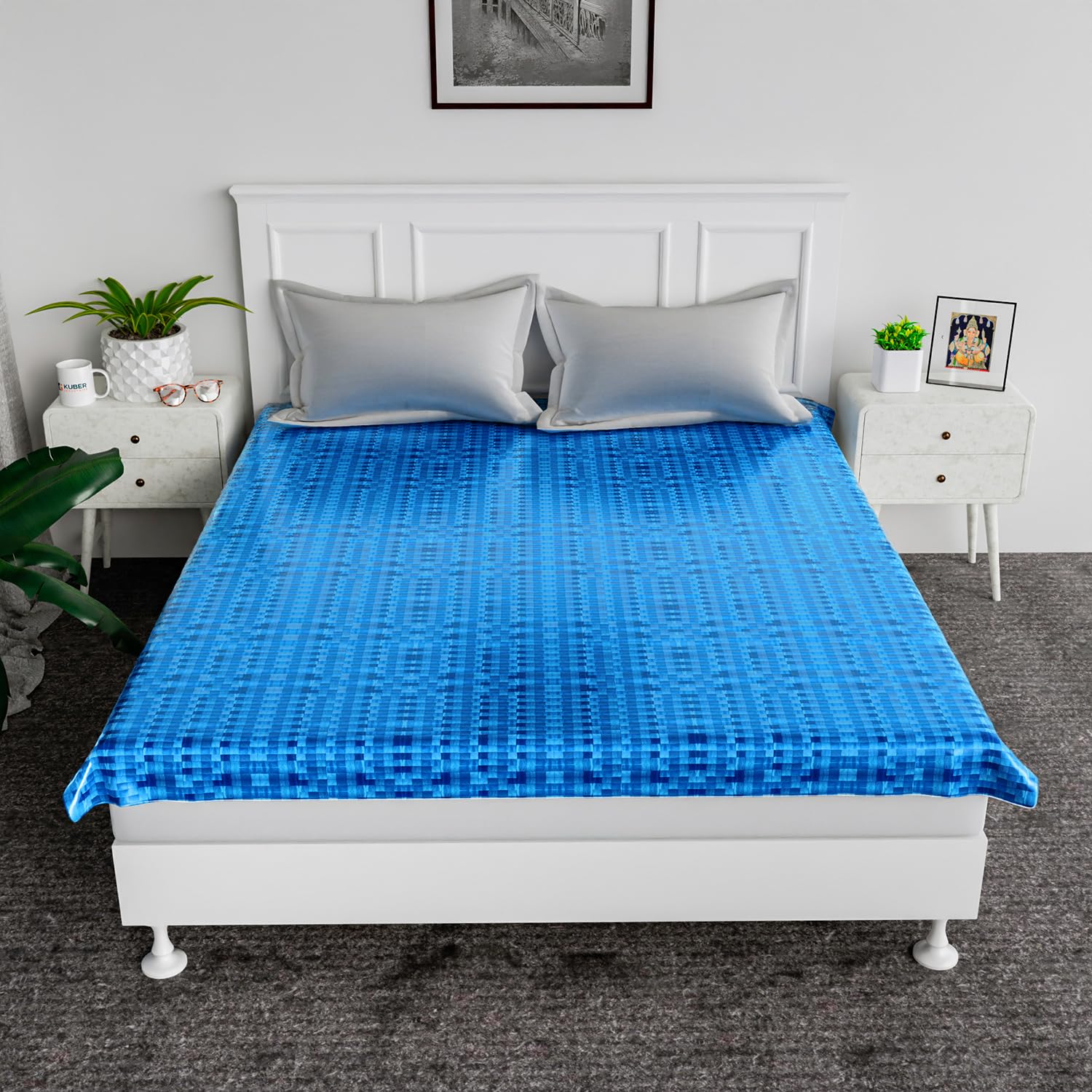 Kuber Industries Baby Plastic Sheet/Sheet,Waterproof Bedsheet (6.5 Ft X 6.5 Ft) Plastic/PVC Code-Kmt04(Blue) Kuber Industries Baby Plastic Sheet/Sheet,Waterproof Bedsheet (6.5 Ft X 6.5 Ft) Plastic/PVC Code-Kmt04(Blue)