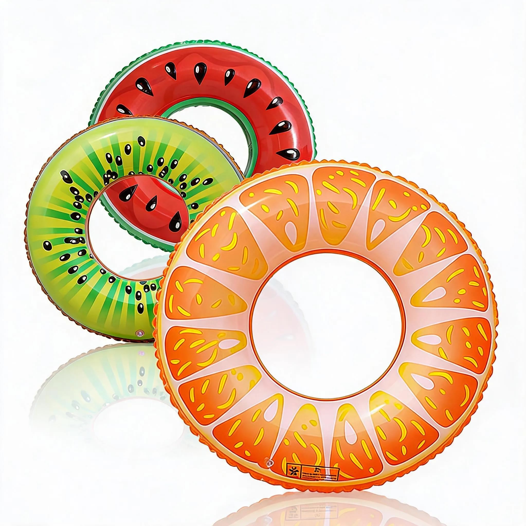 Boyfield Pool Inflatables 75cm 3 Pack Swim Rings for Kids & Adults.