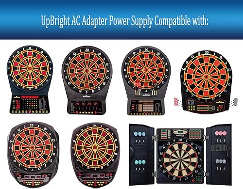 Miniatura 3 de UpBright Adaptador de 9 V CACC compatible con Arachnid Bullshooter Dartboard Pro 300 450 650 670 750 800 6000 E300 E450 E670 E750 E800 ARA E520H