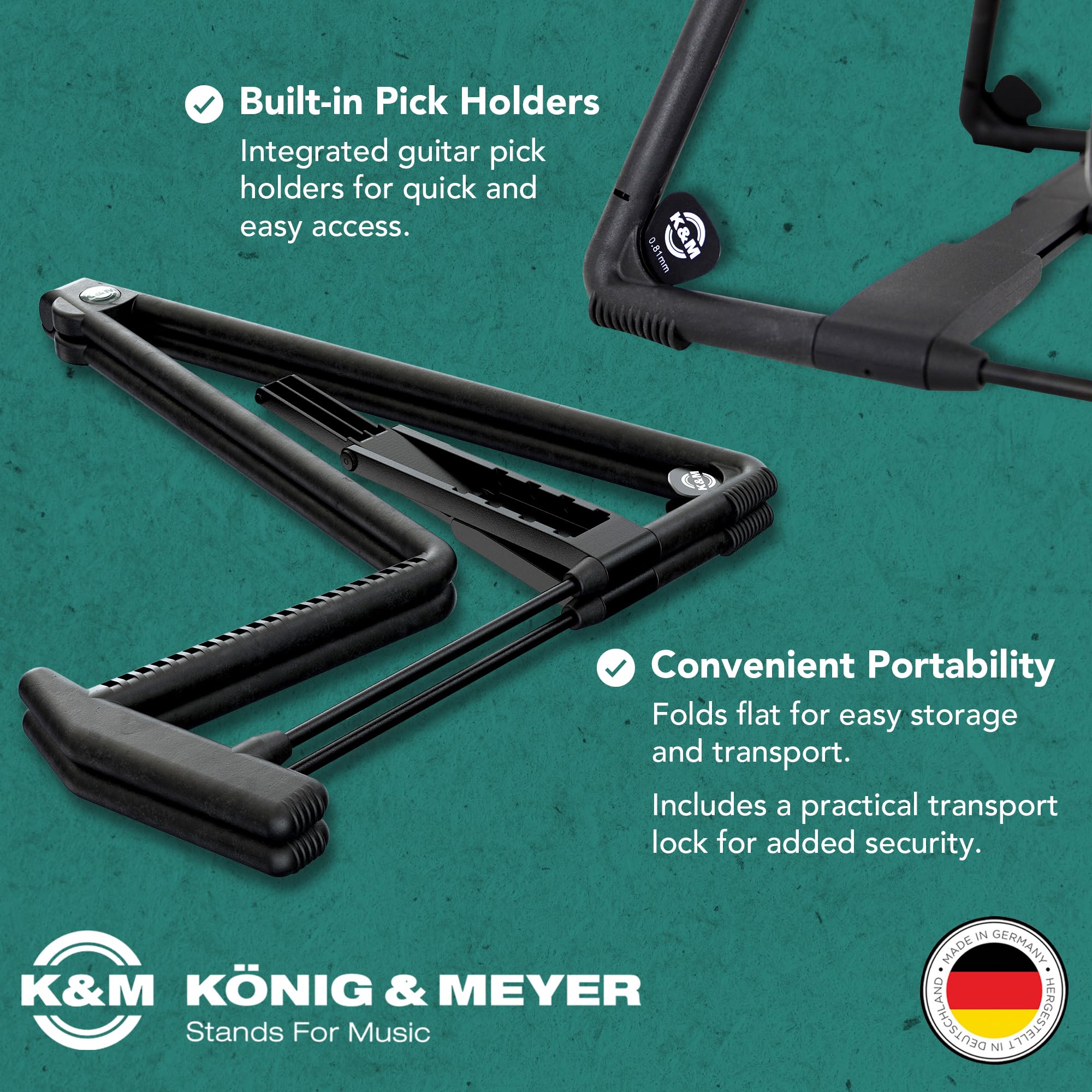 17580 A-Guitar Stand "Heli" Black - Stojak na gitary
