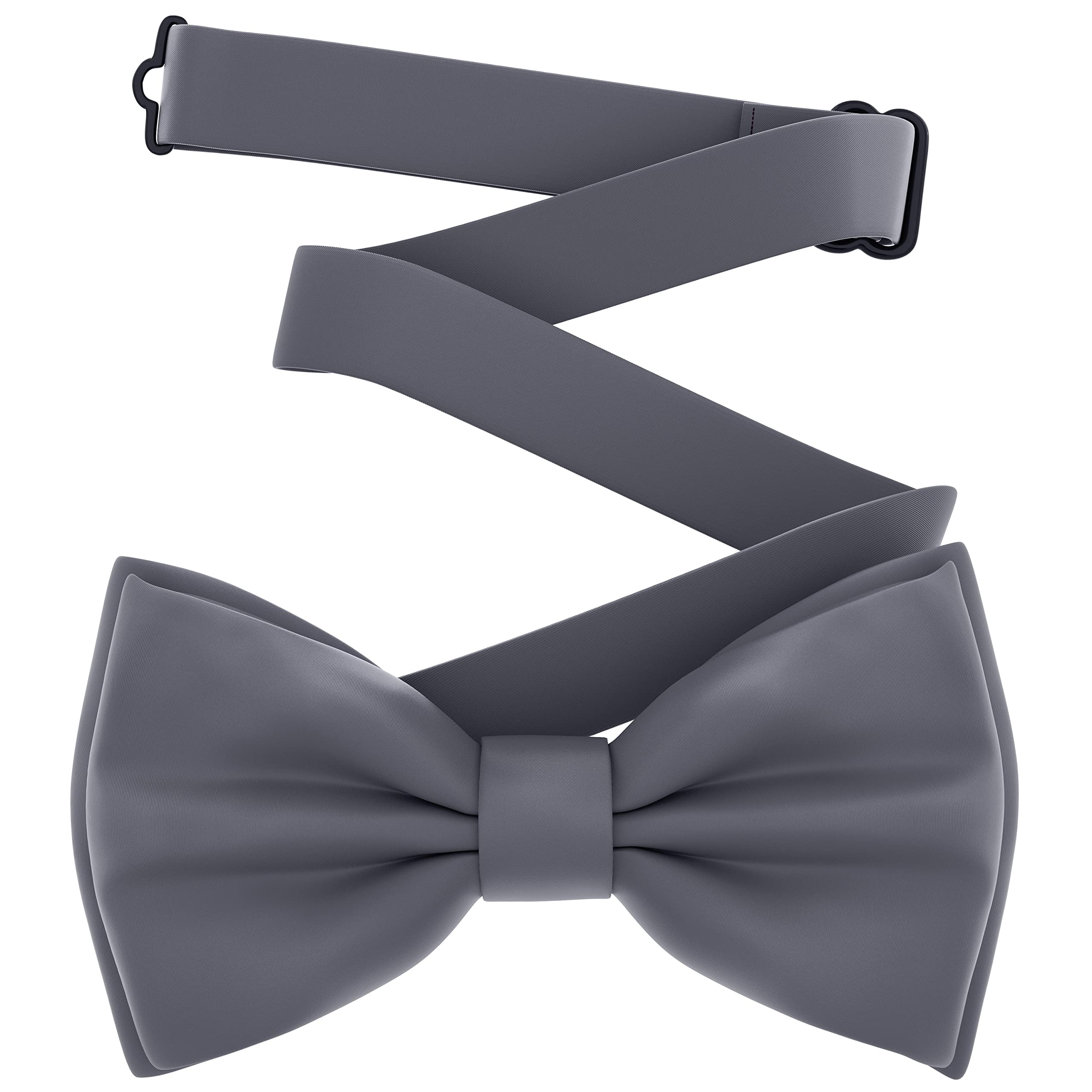 Adam Young Men's Bow Ties Pre-Tied Style Formal Satin Classic Bowtie for Tuxedo Faux Silk