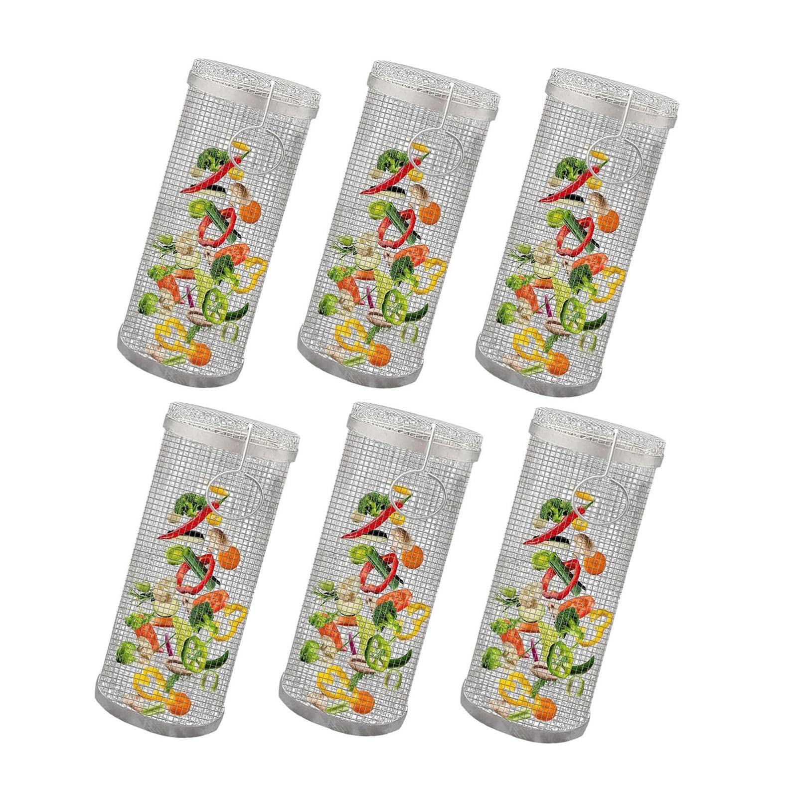 Panier à griller roulettes acier inoxydable durable ensemble de 6 pièces