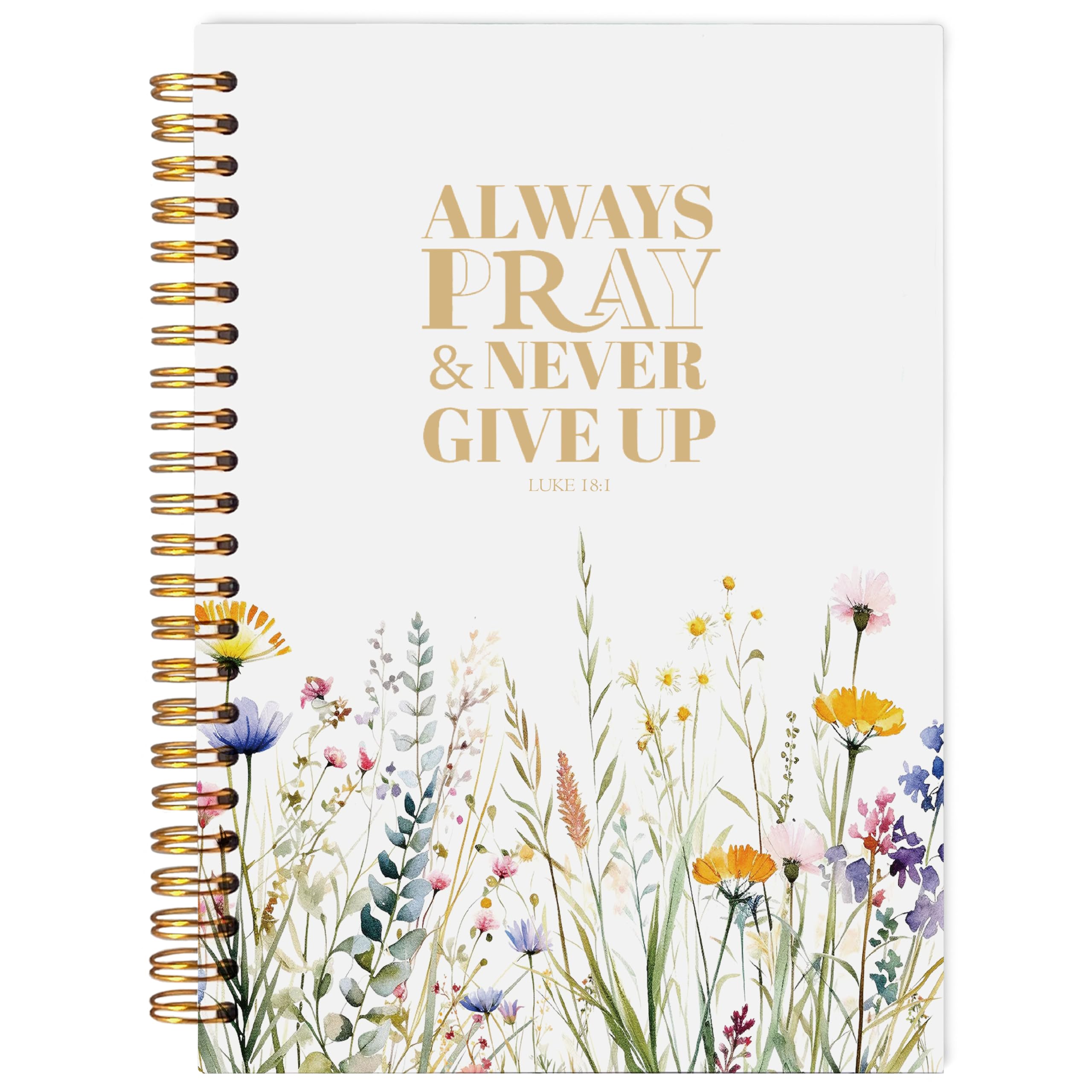 Carnet de notes d'église floral pour nourrir votre foi chrétienne