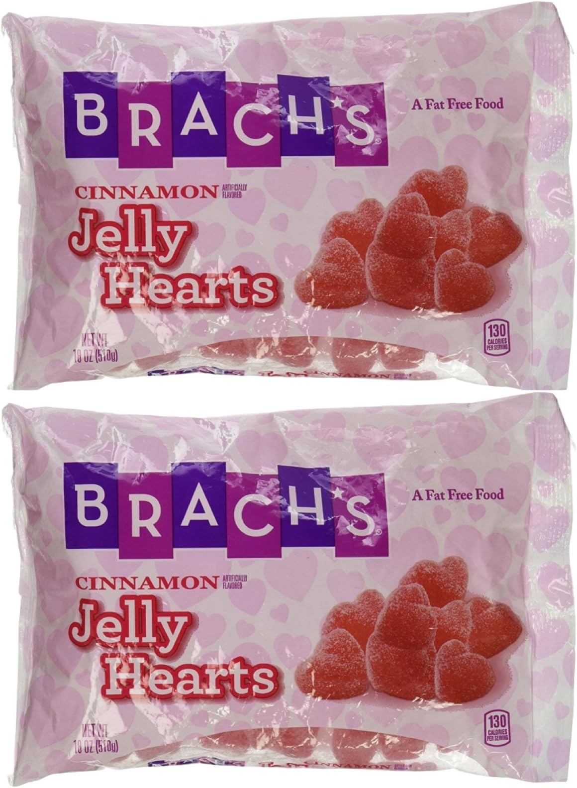 Brachs Cinnamon Jelly Hearts 2 Pack