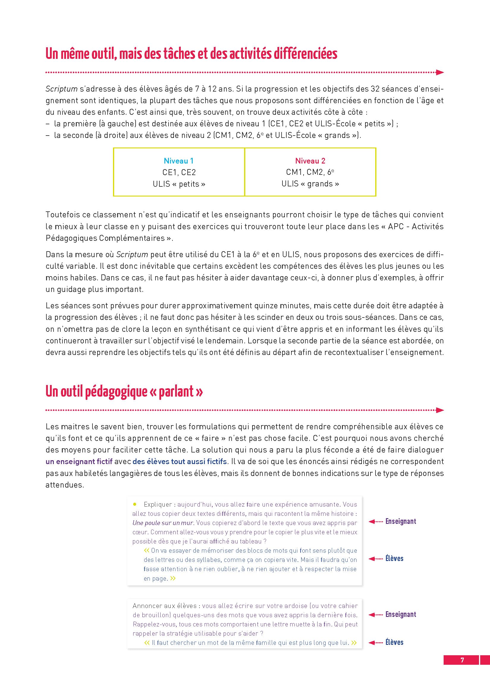Scriptum - Apprendre à écrire : copier et orthographier CE1 CE2 Cycle 3 ULIS (+ ressources numériques)