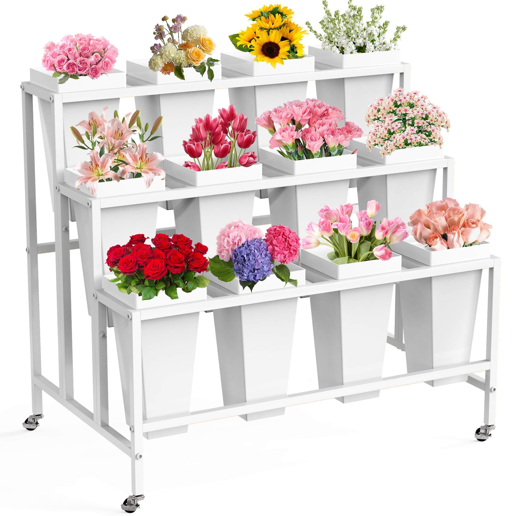 Amazon.com: VGMiu Flower Display Stand with 12 Buckets