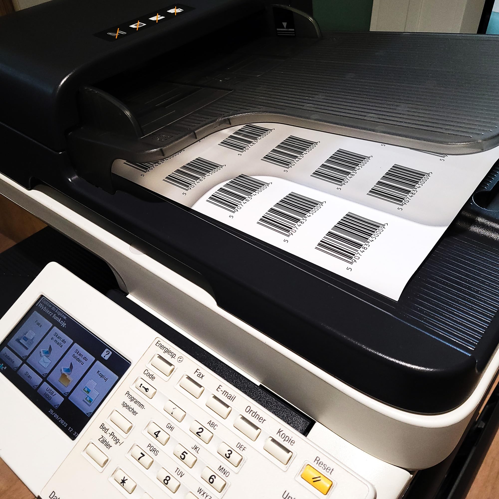 MD Labels etykiety DIN A4 (297x210 mm, 1000 etykiet na 1000 ark.) etykiety samoprzylepne - papier matowy - do zadruku - samoprzylepne - białe