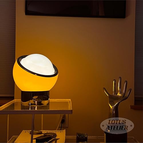 Miniatura 9 de Lotus Atelier Lámpara Bauhaus  Lámpara naranja retro cálida para habitación estética moderna iluminación para dormitorio  Moderno de mediados de