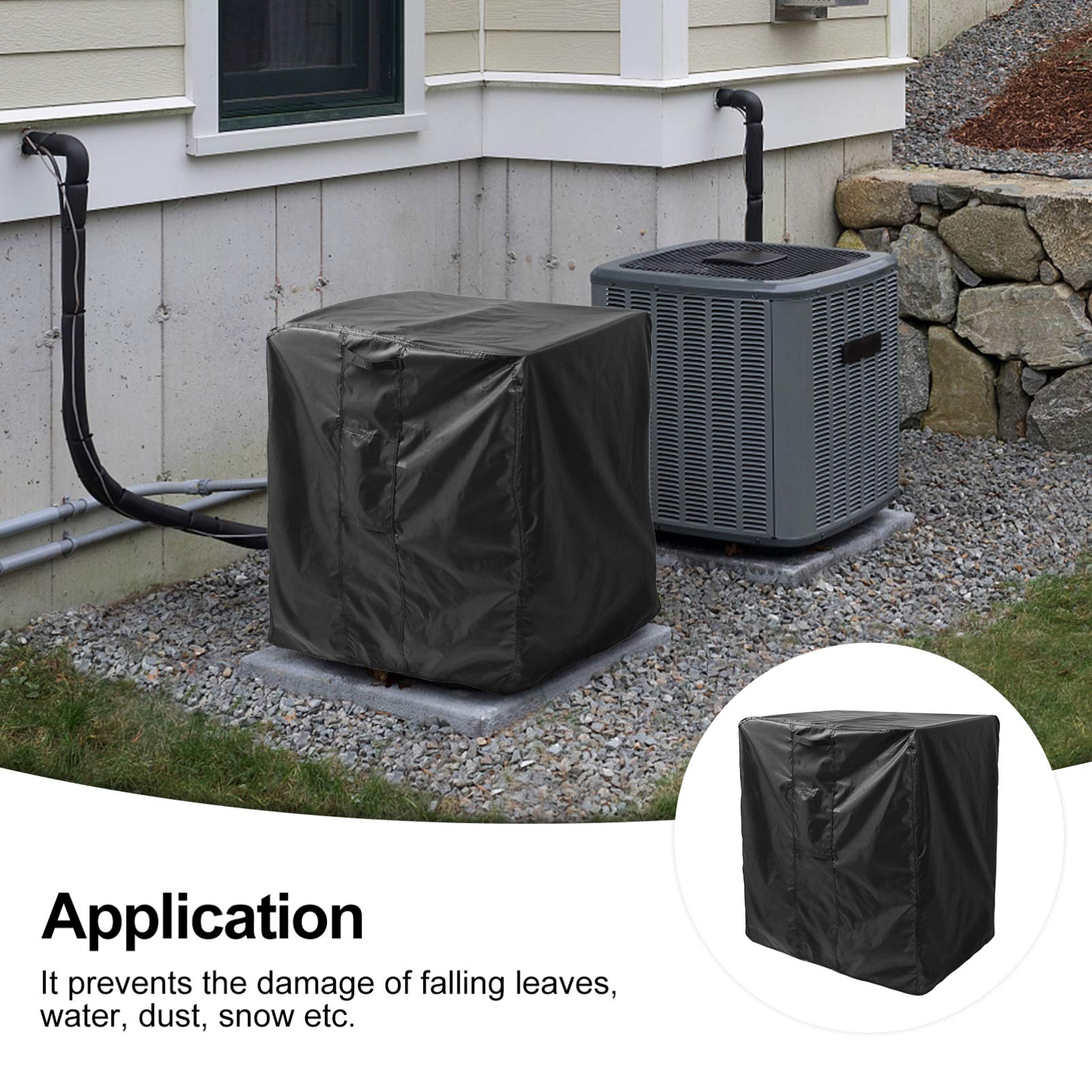 Cubierta Para Unidad Exterior De Aire Acondicionado – Impermeable Transpirable, 86x35x60cm, Poliéster, Exterior