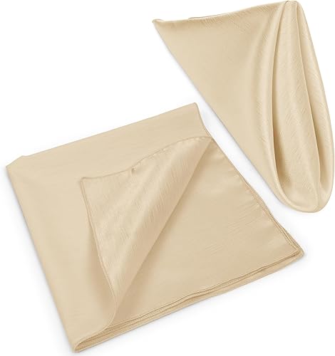 Miniatura 108 de Ultimate Textile -1 docena - Reversible Shantung Satin - Majestic - Servilletas de tela Majestic de 17 x 17 pulgadas color azul pizarra