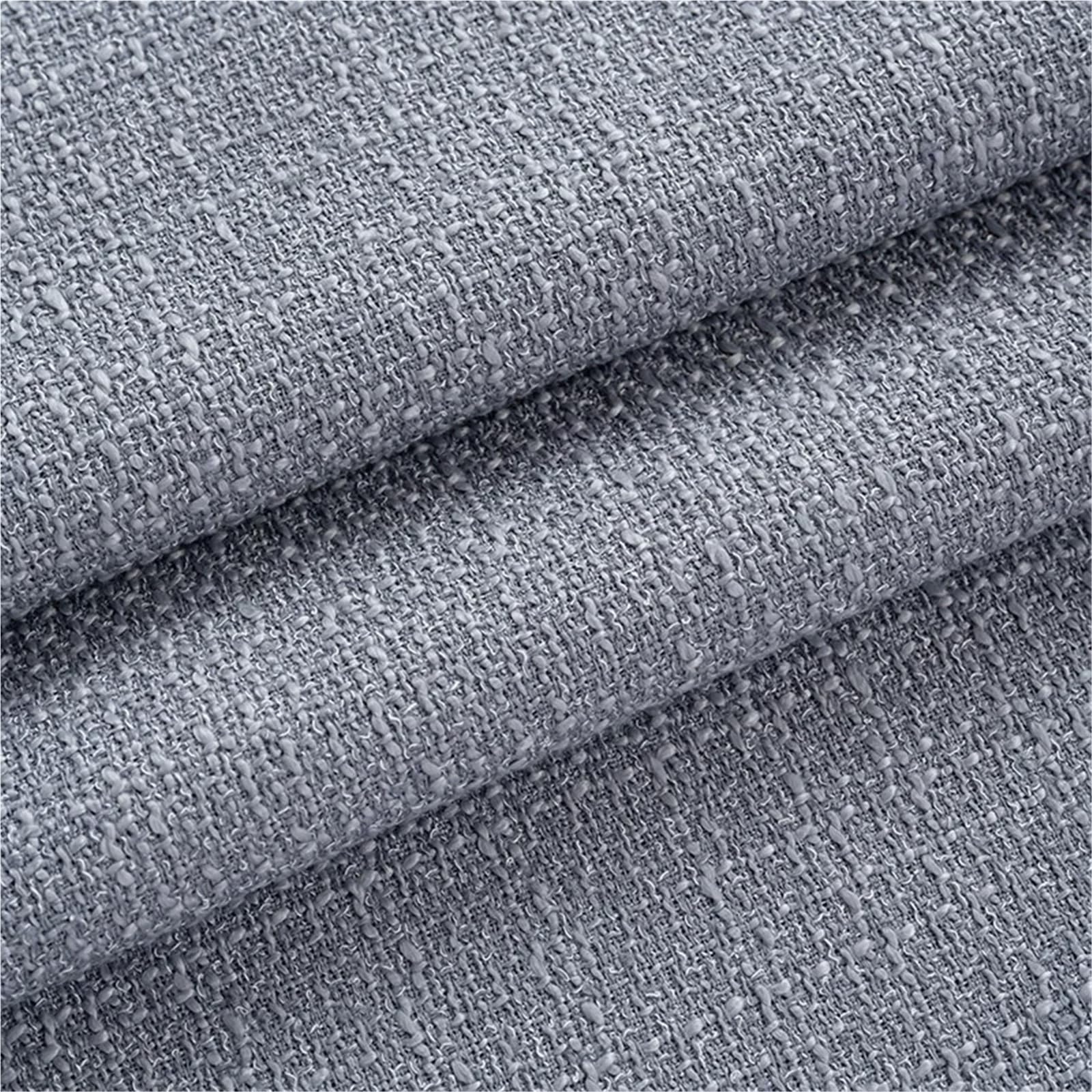 Tradycyjna tkanina tweedowa, Tweed Fabric Polyester Multicolor 100cm by 150cm(Grey)