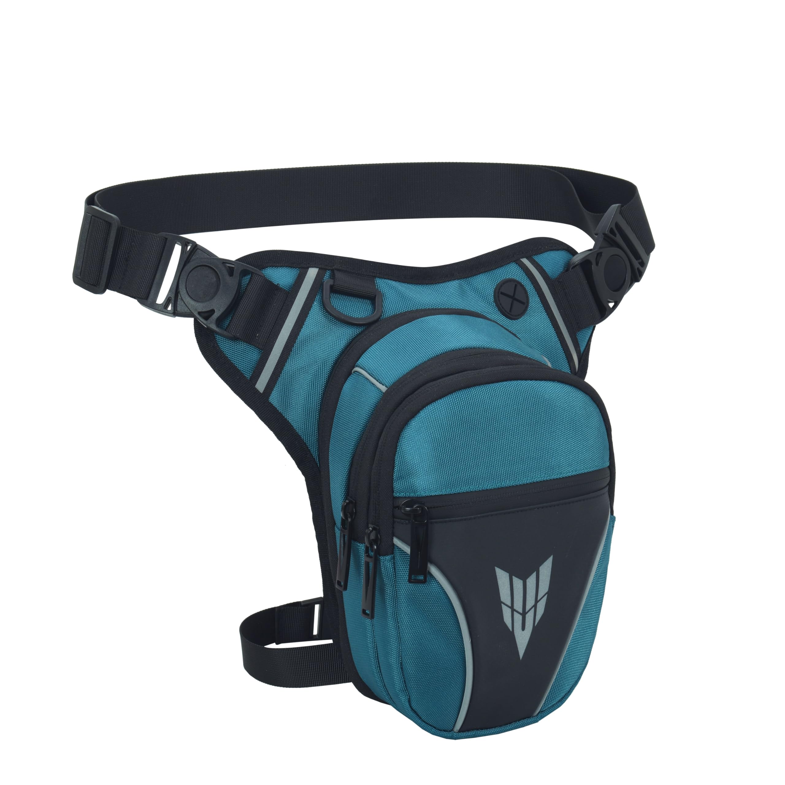 Tactical Bumbags Drop Leg Bag for Men Women Multifunctional Waist Pack for Motorcycle Bike Fanny Pack for Traveling Camping Hiking Cycling Motorcycling Fishing Crossbody Shoulder Pouch (Light Blue)