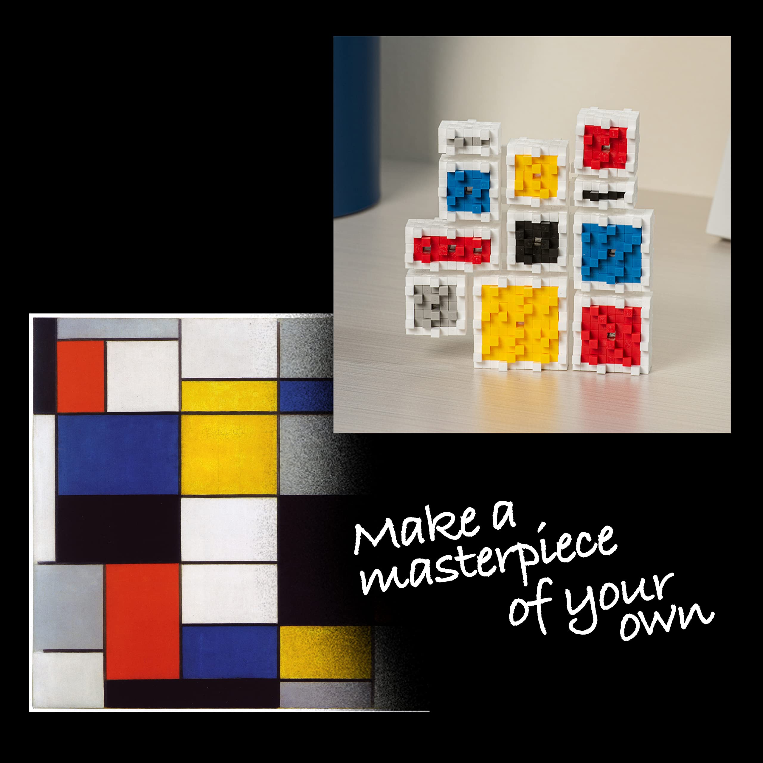 Amazon.com: PLUS PLUS Inspired - Mondrian, Composition A - Art