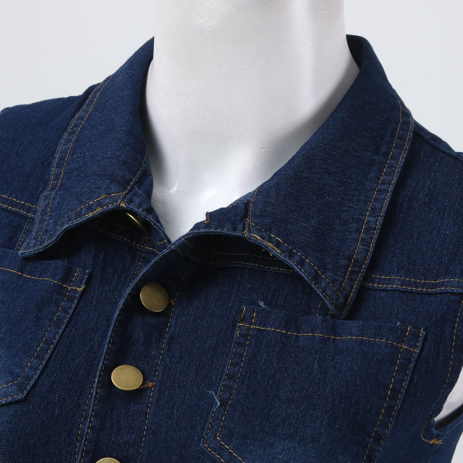 Salopette Donna Estiva Overall Cotone Larghe Tuta Tuta lunga da donna in denim aderente con bottoni sexy, tuta corta, risvolto, jeans a figura intera, tuta da lavoro Tute Senza Sp