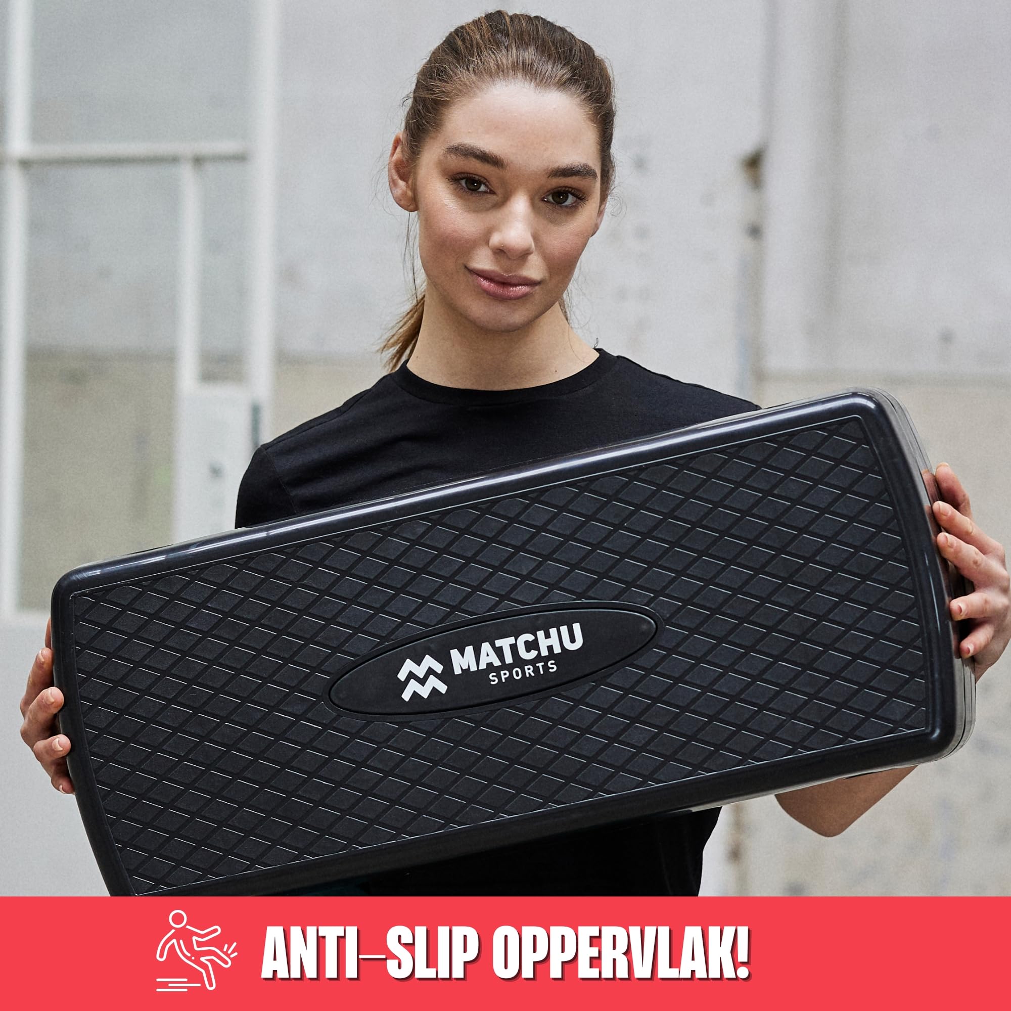 Yaheetech Stepper d'Aérobic Step Fitness d'exercice 110 x 43 cm Hauteur Réglable à 3 Niveaux