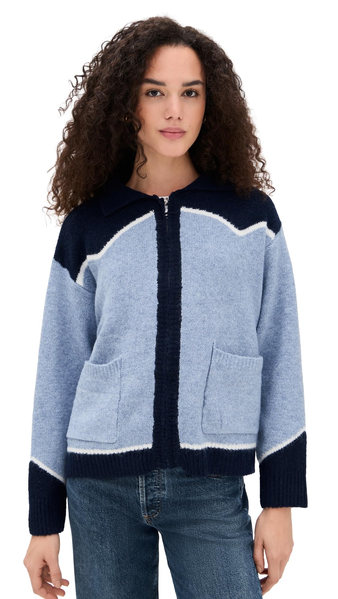 Bailey Rose Womens Cowboy Cardigan