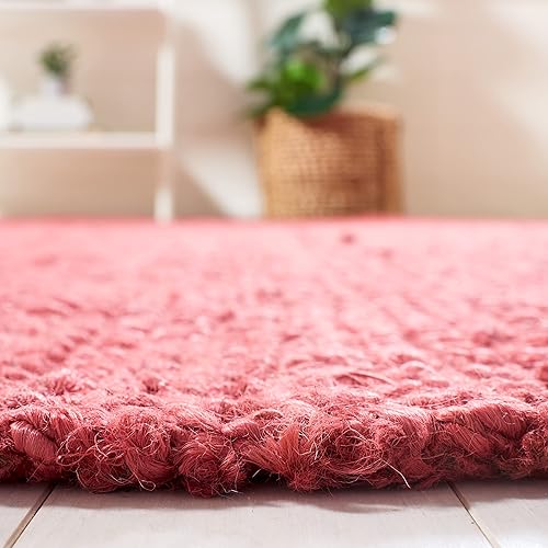 Miniatura 3 de SAFAVIEH Natural Fiber Collection - Alfombra decorativa de 2 x 3 pies, color rojo, hecho a mano, ideal para zonas de alto tráfico en entrada, sala