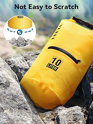 Miniatura 9 de HEETA Bolsa seca impermeable con funda para teléfono incluida con bolsa seca mejorada con bolsillo con cremallera para mujeres y hombres, bolsa de