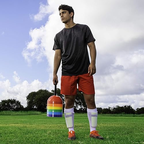 Miniatura 7 de Champion Sports Juegos de conos de cúpula rígida para atletismo y distanciamiento social, varios colores