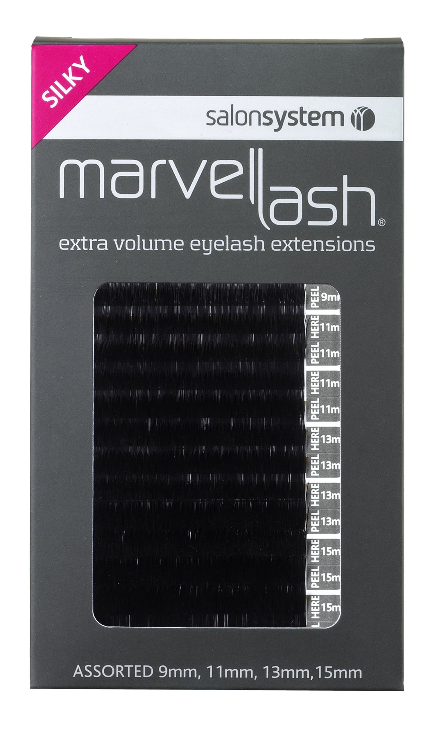 salonsystem Lash Extensions Silky 0.20 Volume, Assorted Black