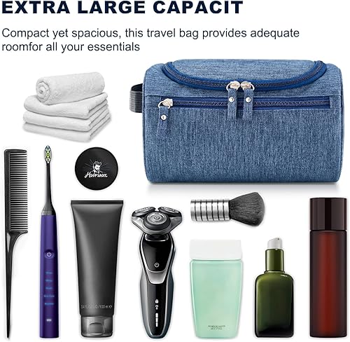 Miniatura 48 de Neceser colgante para mujeres y hombres, maquillaje de viaje, gran capacidad, kit de Dopp portátil, organizador de almacenamiento con gancho