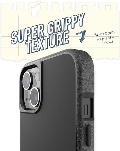 Miniatura 3 de Smartish - Funda delgada para iPhone 13, Gripmunk, ligera + protectora, funda de agarre fina, color negro