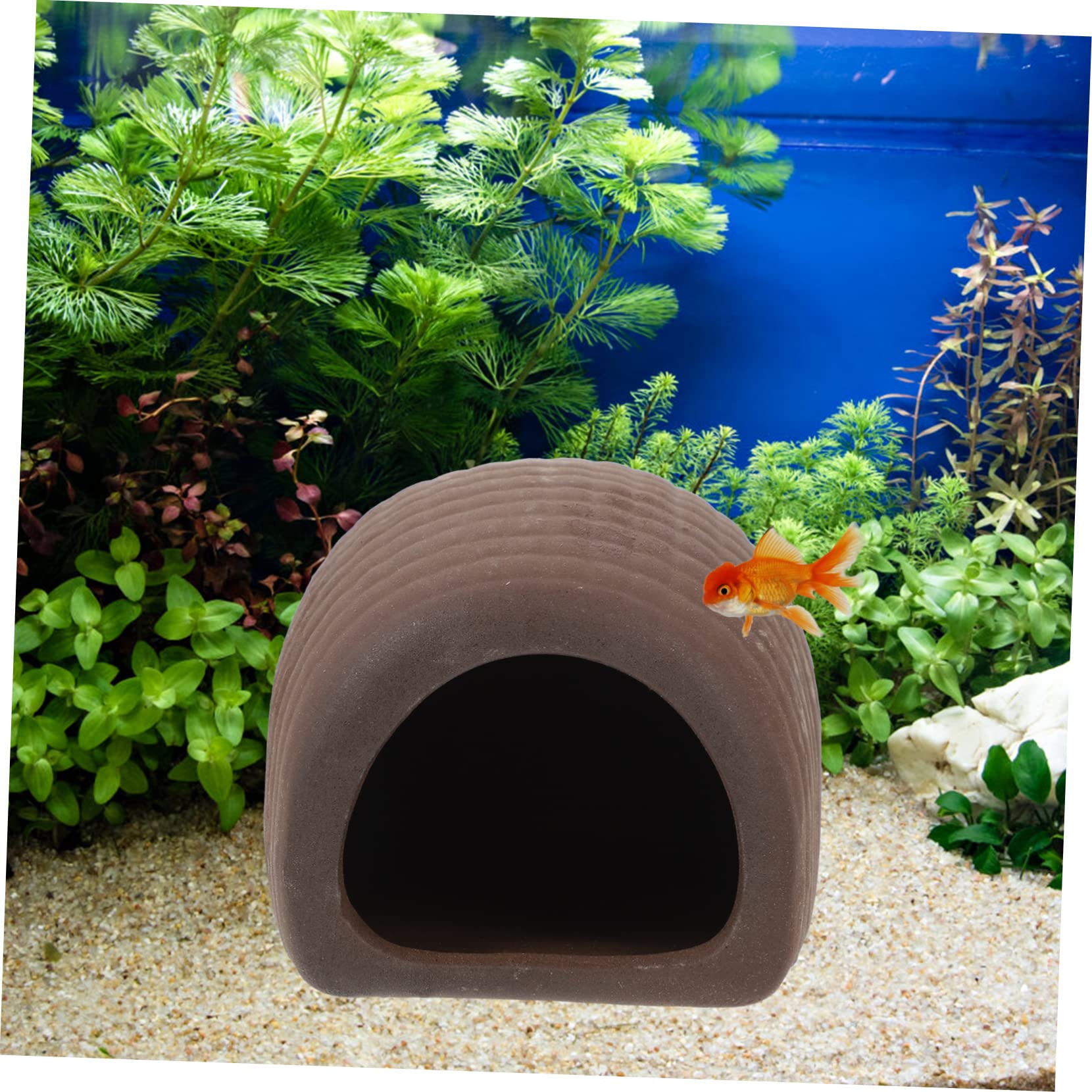 Sosoport 3 Sätze Aquarienfische Aus Keramik Fische Züchten Aquarium Versteck Aquariumzubehör Fischzucht Aquarium Zubehör Garnelenzuchthöhle Netz Panzerversteck Zarte Fischhöhle 2 Stück * 3