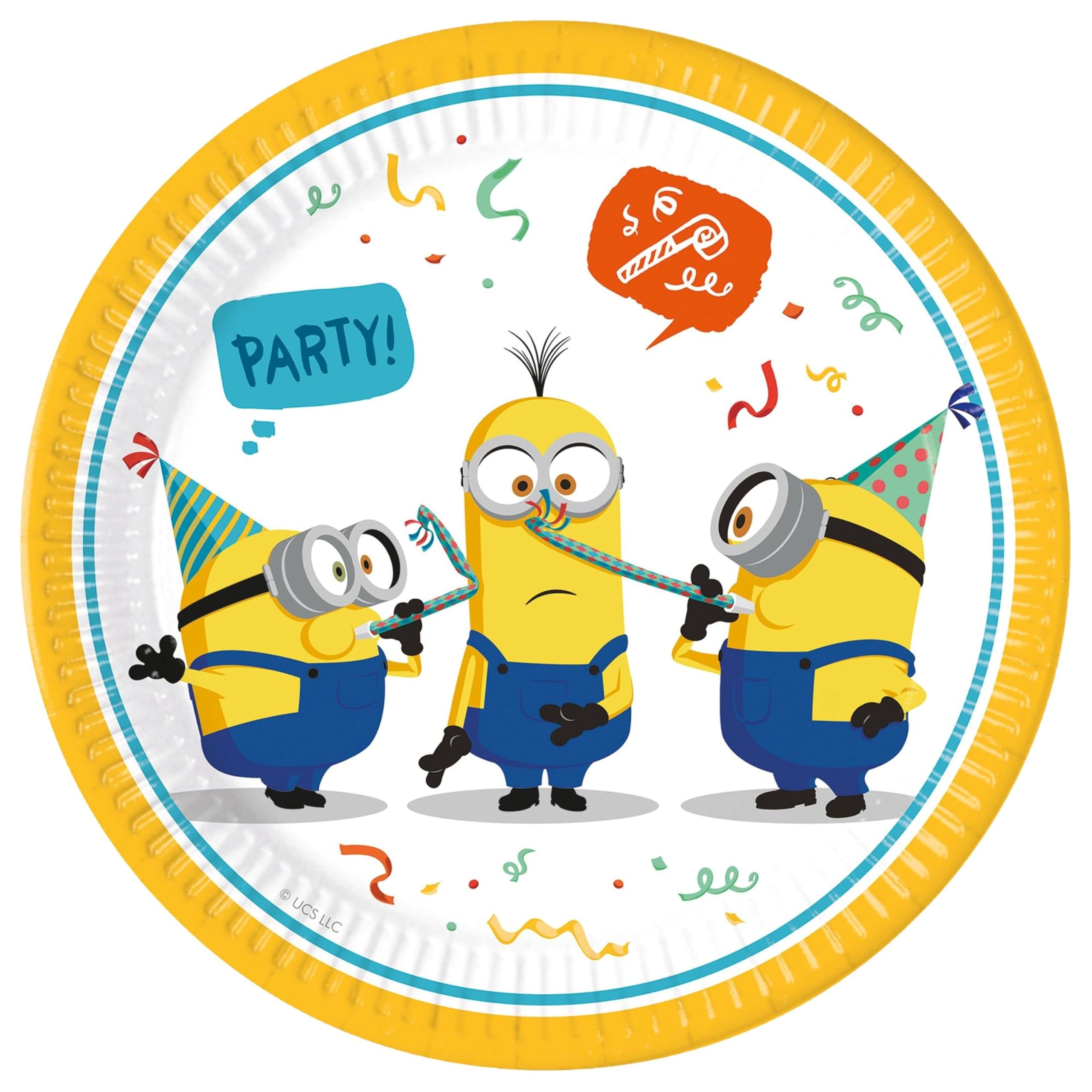 Rubies 8 Minions Paper Plates 23 Cm