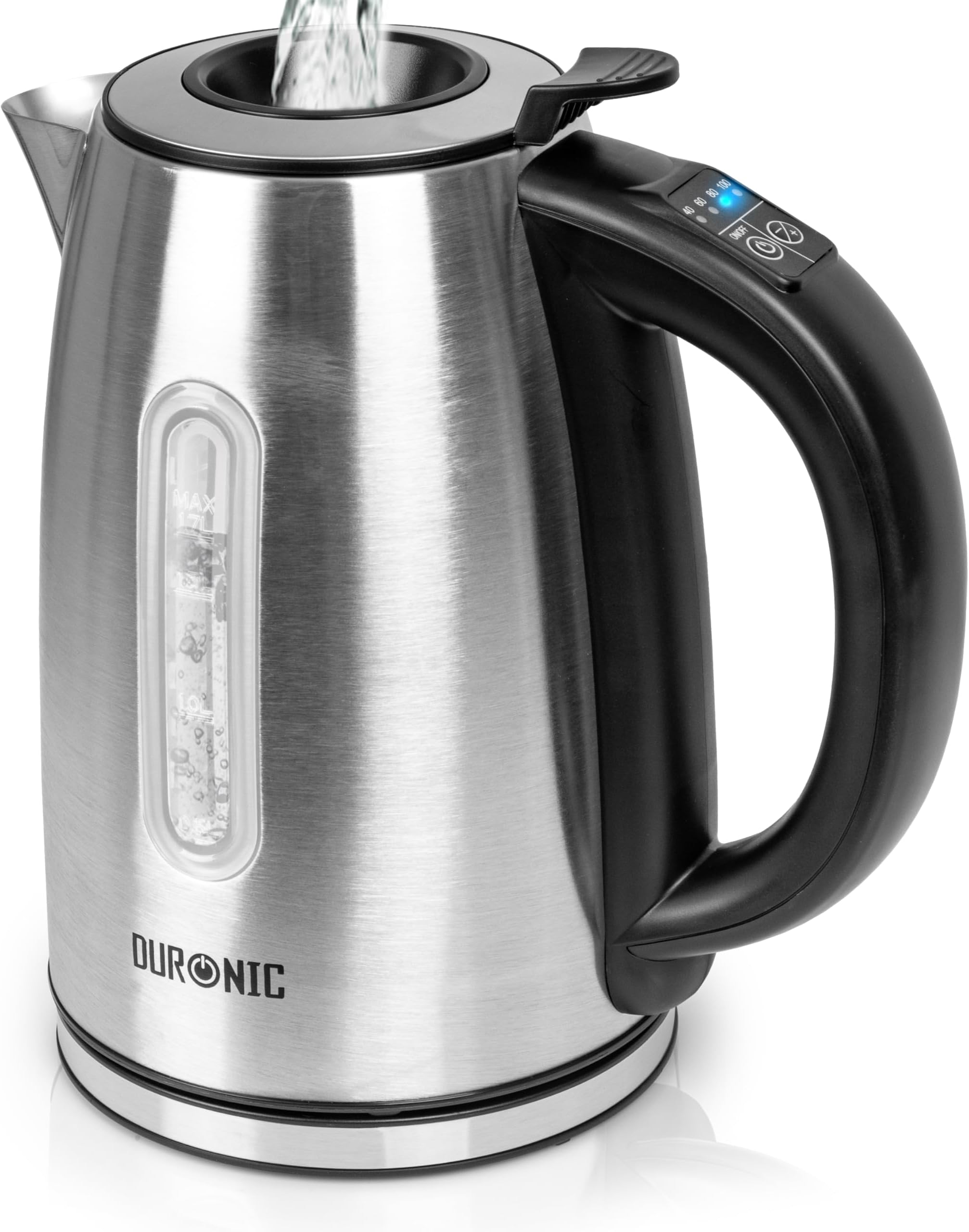 Duronic Electric Kettle EK43 Lightweight 3kW Cordless Kettle with