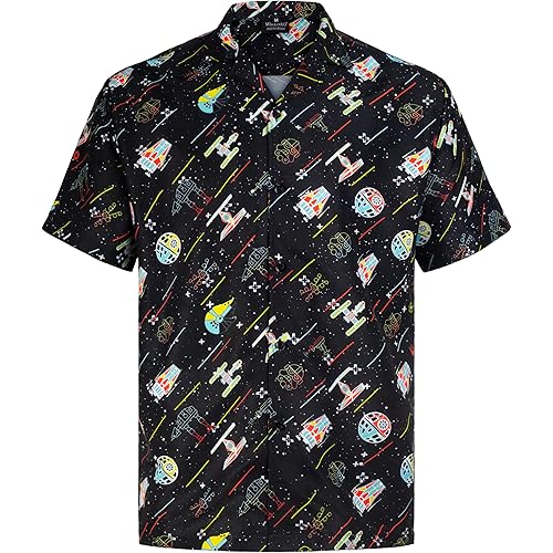 MIKENKO Funny Mens Hawaiian Shirts Short Sleeve Button Up Beach Summer Button Down Hawaiian Shirt for Men Big and Tall