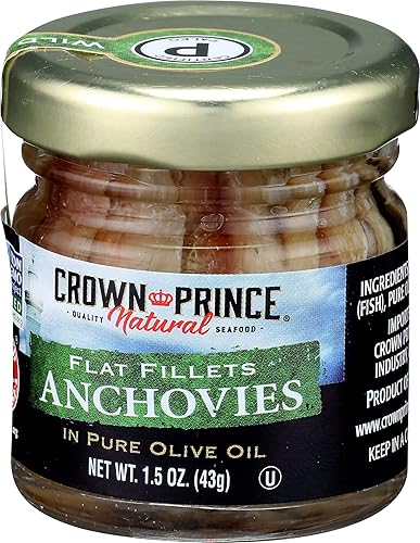 Miniatura 5 de Crown Prince Filetes planos de anchoas en aceite de oliva, 1.5 Oz