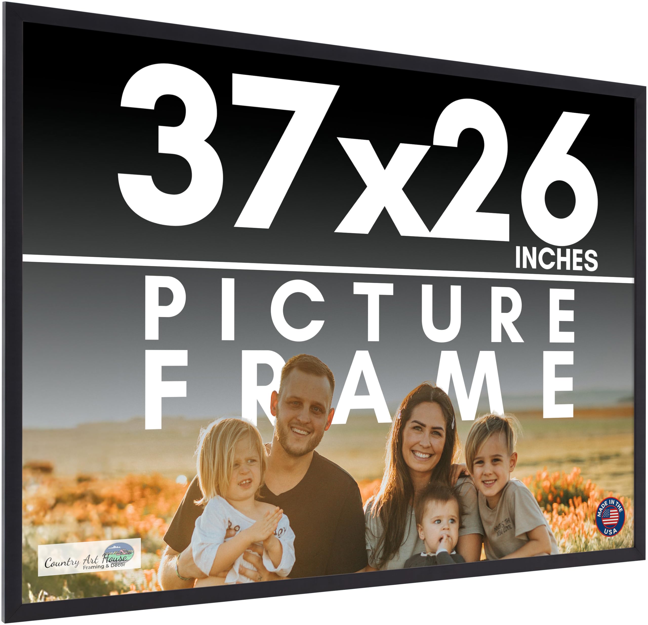 Amazon.com - 37x26 Frame Black Picture Frame - Complete Modern