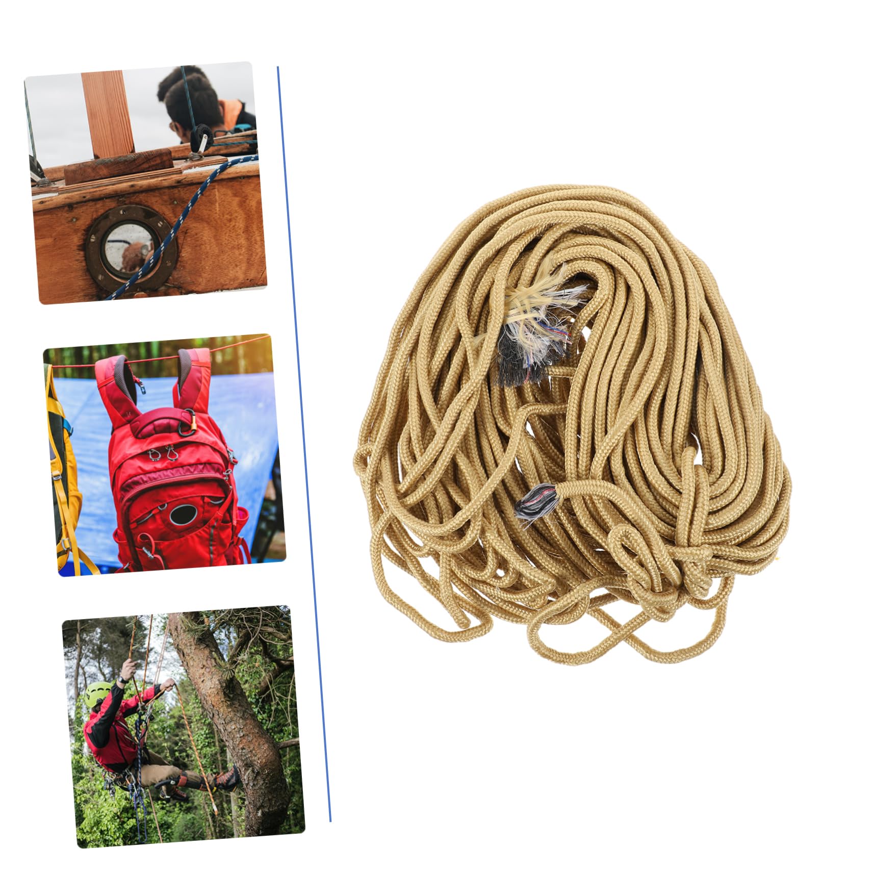 Mikikit Versatile 1pc Nylon Rope -Resistant DIY Camping Gear Holder Easy to Cut Store