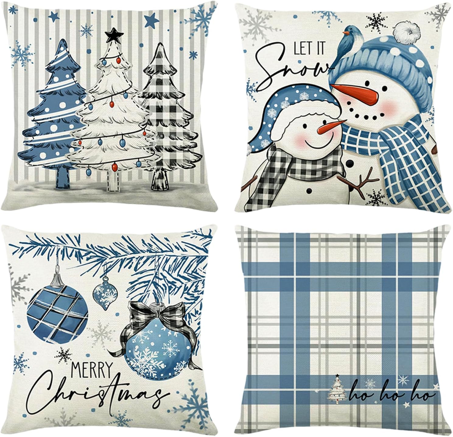 Cojines festivos con motivos navideños Cojines festivos con motivos navideños