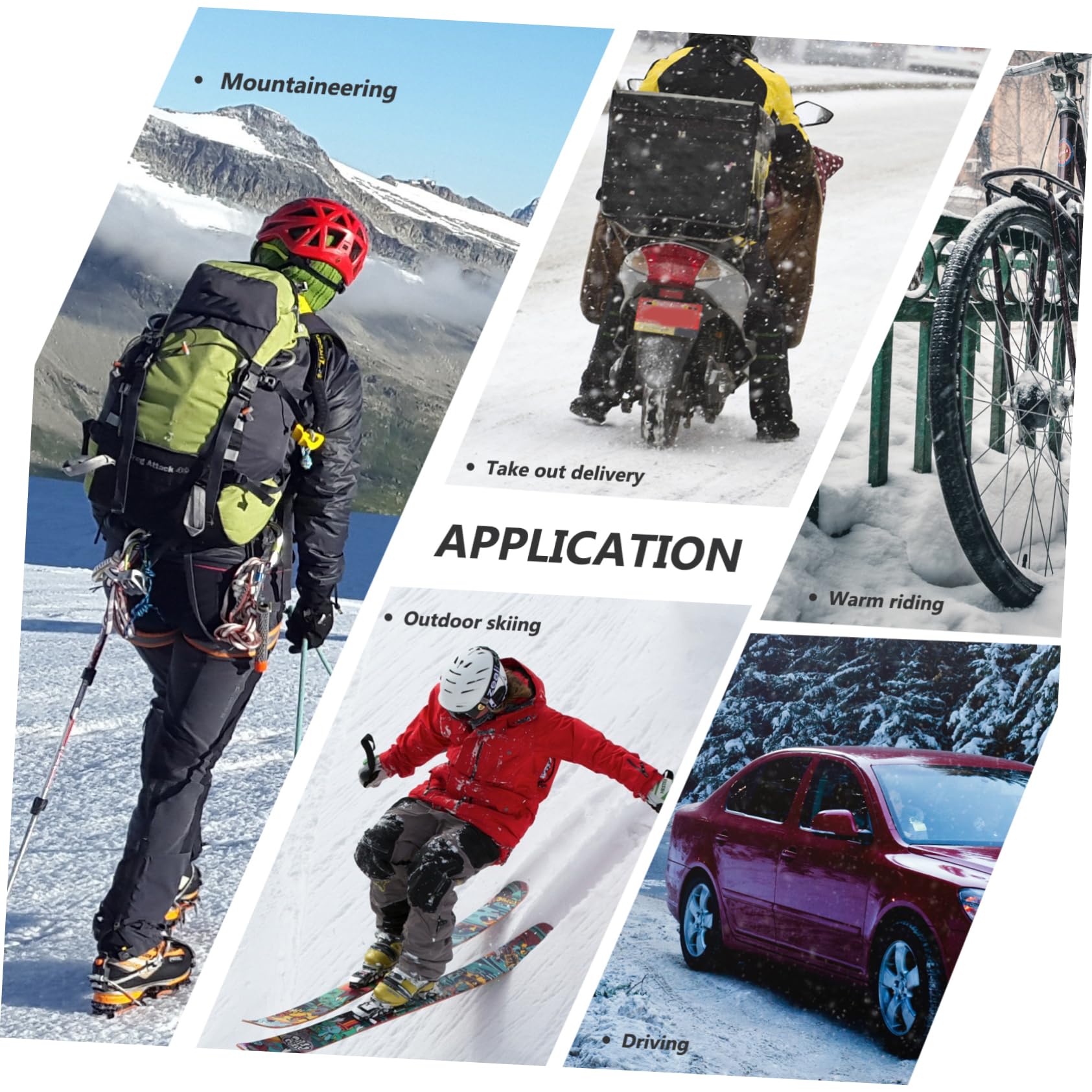 CALLARON Guanti Touch Screen Caldo Touchscreen Nero Schermo Ciclismo Cavalcare Termico Guanti Caldi Guanti Sportivi All'aperto Guanti Antivento Guanti Da Clima Freddo Maglieria