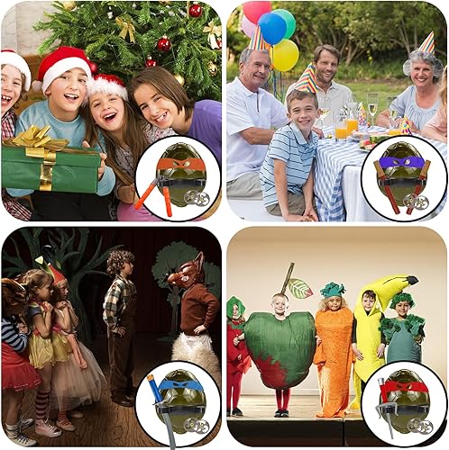 Miniatura 6 de rytopt Disfraz de concha de tortuga para niños, disfraz de concha de tortuga para niños y niñas, Navidad, carnaval, recuerdos de fiesta de