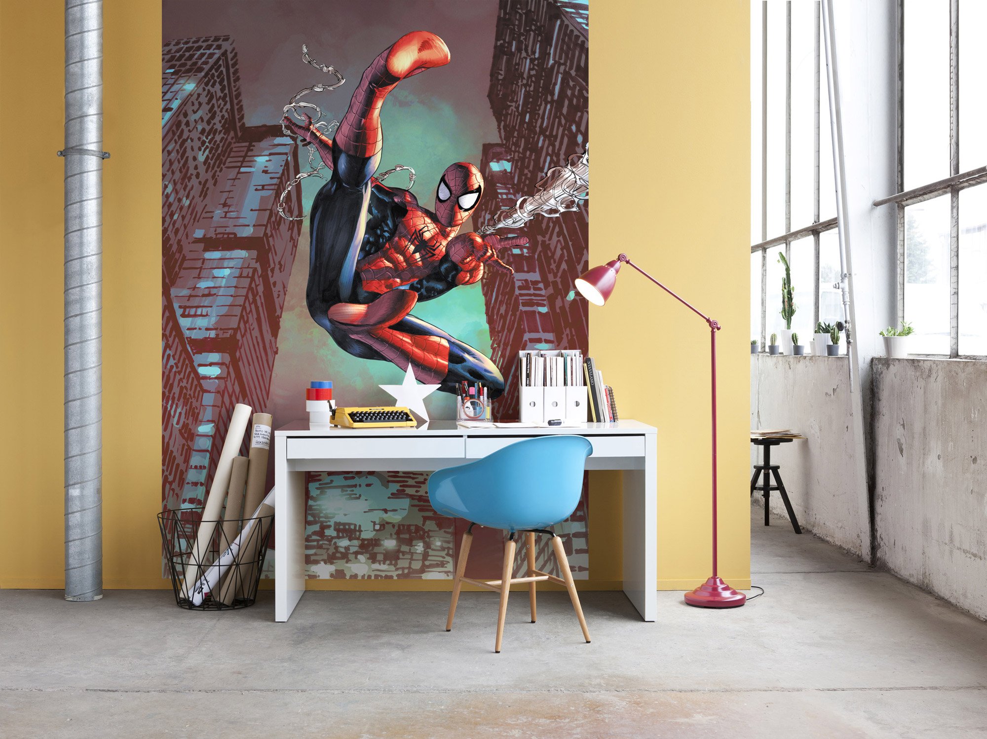 Komar Marvel Fleece photo wallpaper - Avengers vs Thanos - Size: 200 x 280 cm (width x height) - children's room, wallpaper - IADX4-073