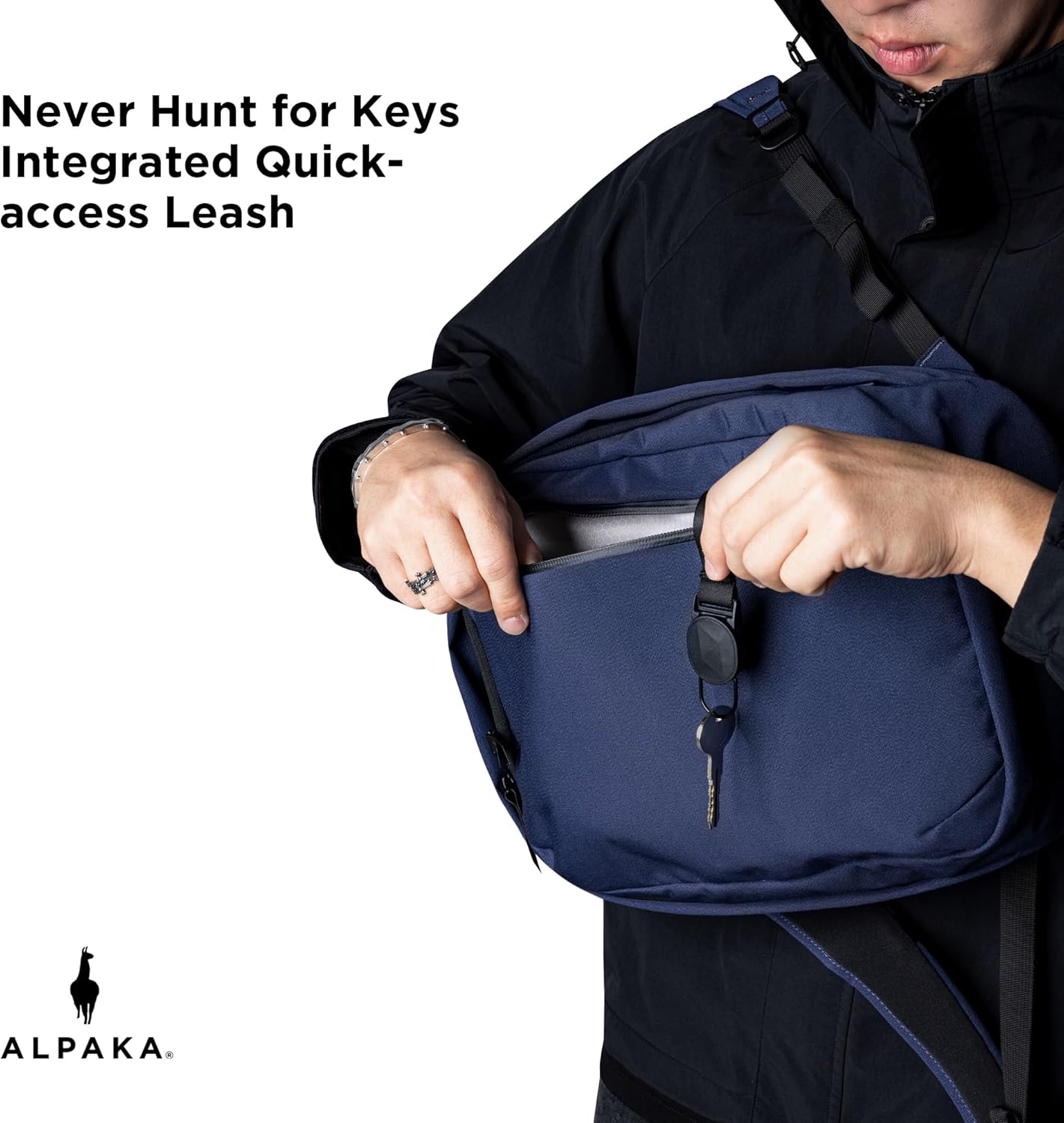 ALPAKA Metro Backpack,12L Small Work Backpack - Fits Most 14" Laptops, Soft-touch fleece-lined Sleeve, Weatherproof YKK Zipper Laptop Bag