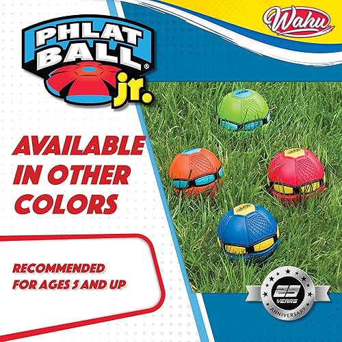 Miniatura 8 de WAHU Phlat Ball Junior Red - Lanza un disco atrapa una pelota - Transformación de retardo de tiempo de juguete volador